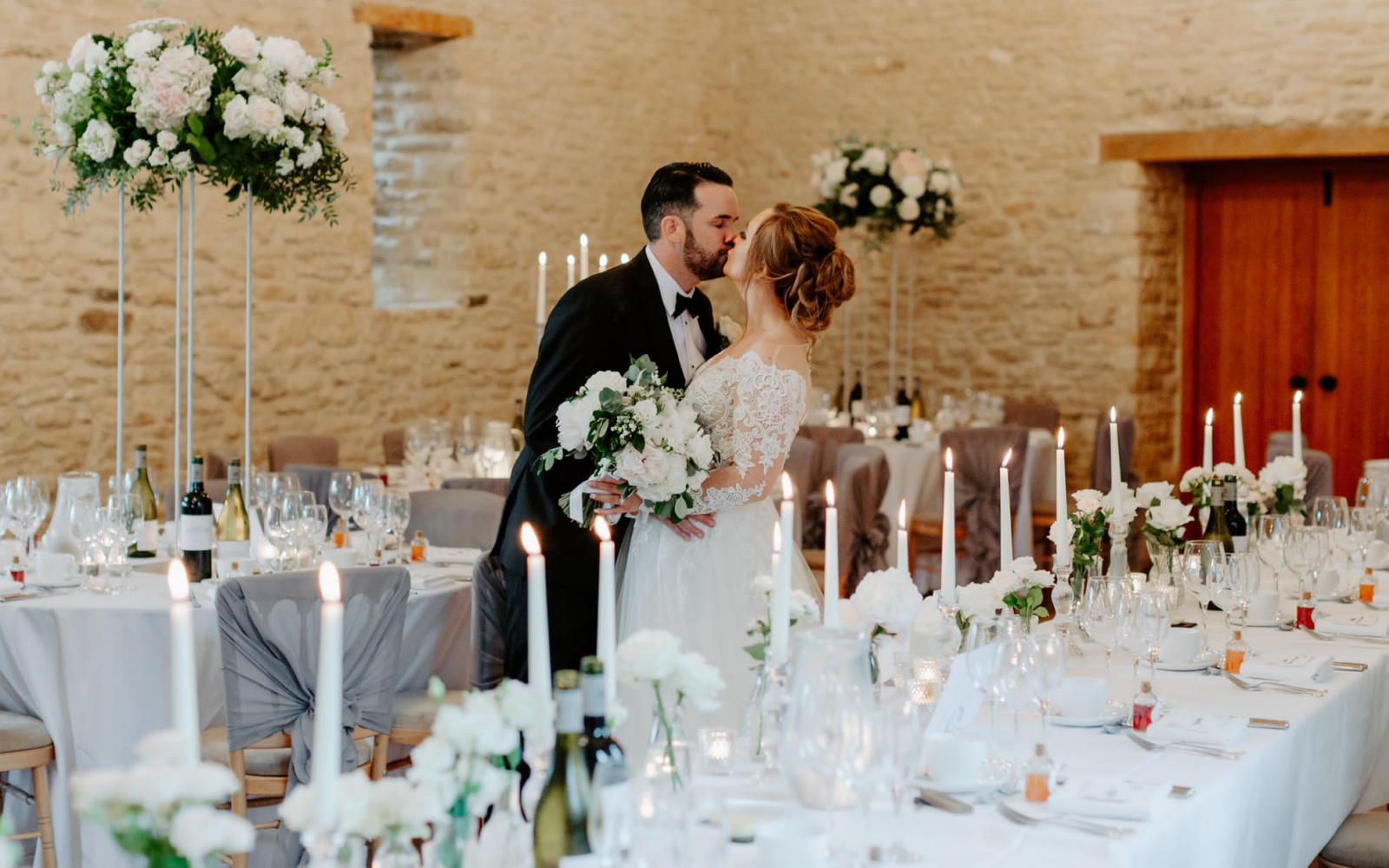 Amy and Jerrad at Kingscote Barn Wedding Style, Tetbury 