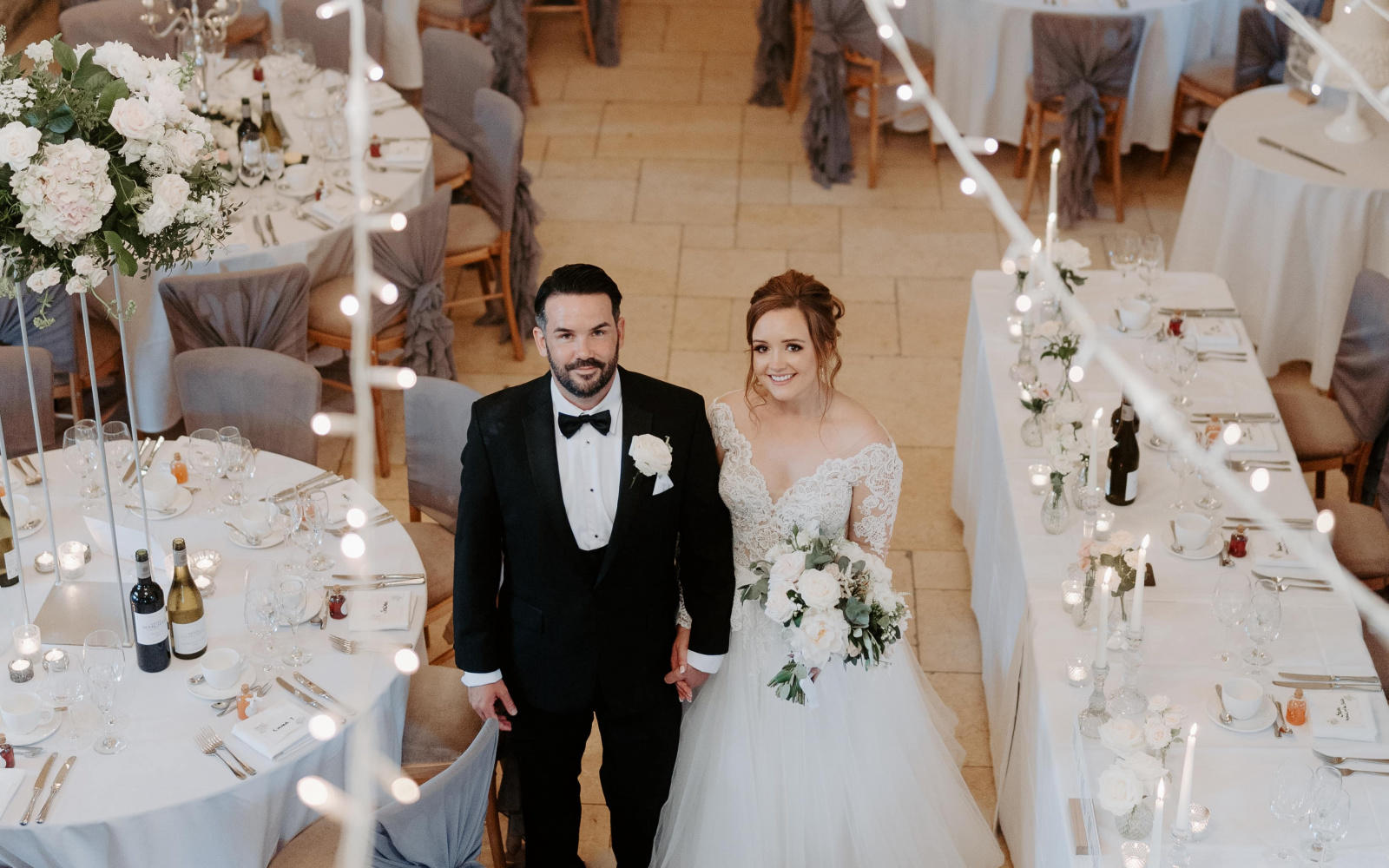 Amy and Jerrad at Kingscote Barn Wedding Style, Tetbury 