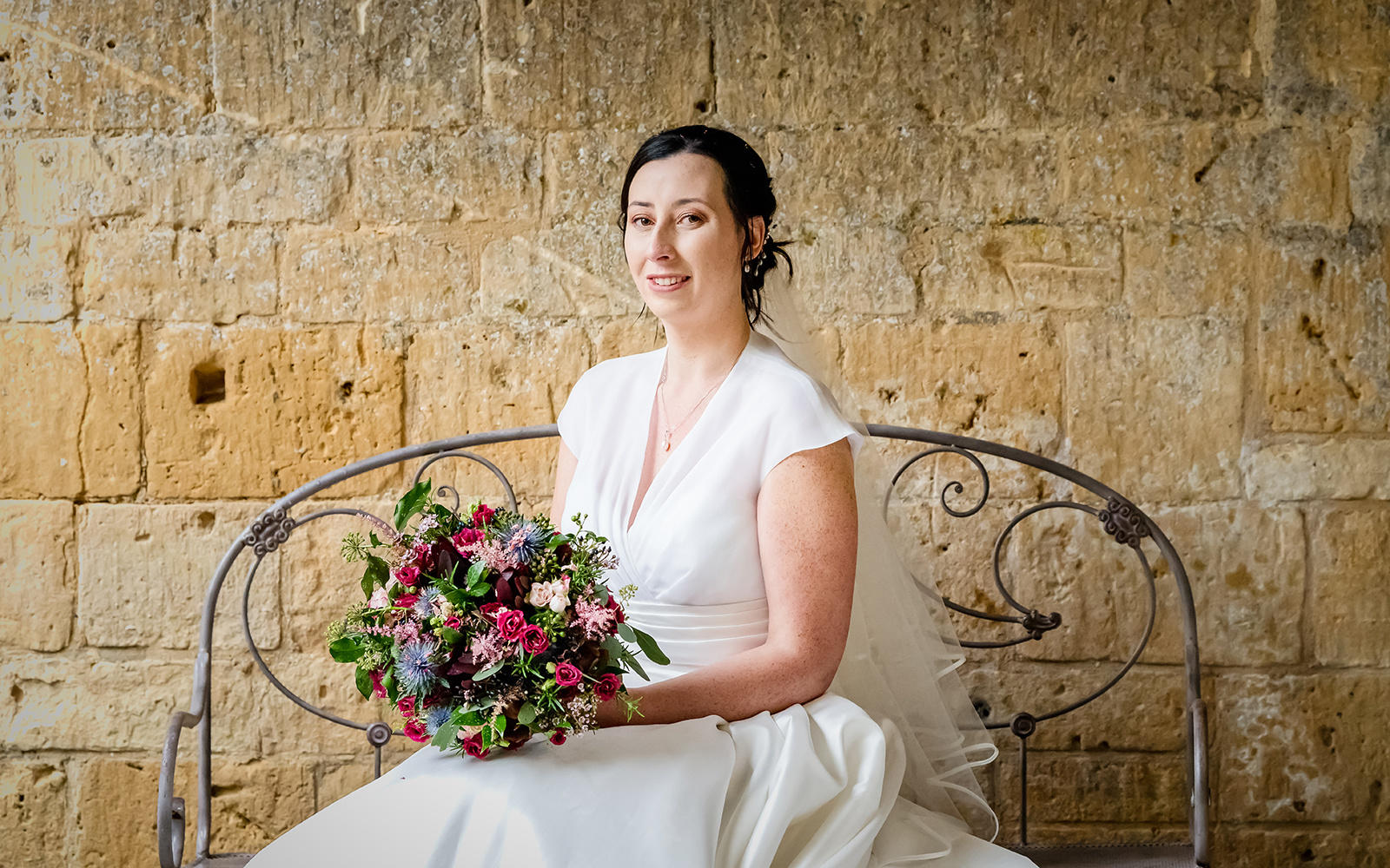 Capture Every Moment wedding photography duo from Cirencester reportage traditional photographers Lapstone Barn Chipping Campden Cotswolds venue Bride