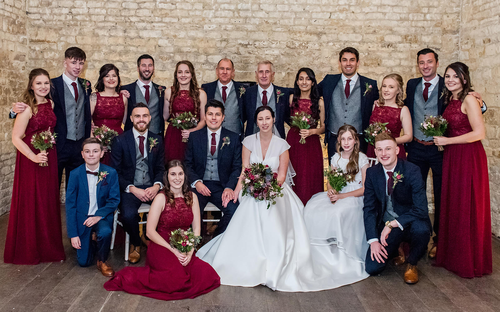 Capture Every Moment wedding photography duo from Cirencester reportage traditional photographers Lapstone Barn Chipping Campden Cotswolds venue Bride Groom Bridal Party Bridesmaids Groomsmen