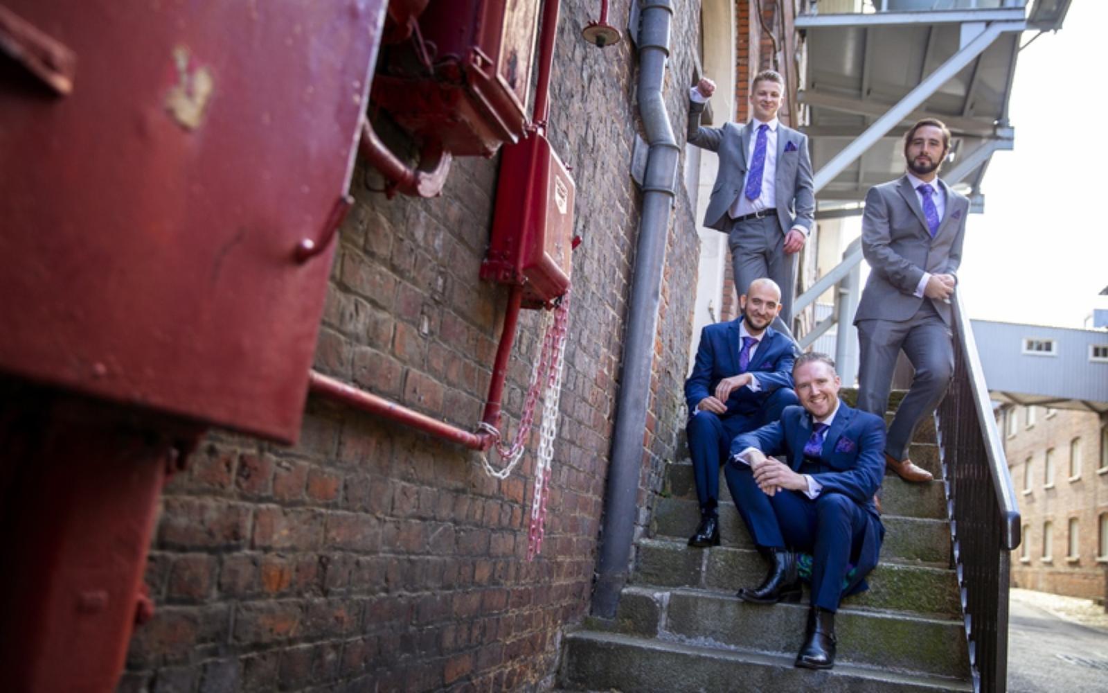 Ahuvi Wedding Photography natural photographer Wiltshire Maritime Dockyard Chatham Kent stairwell photo