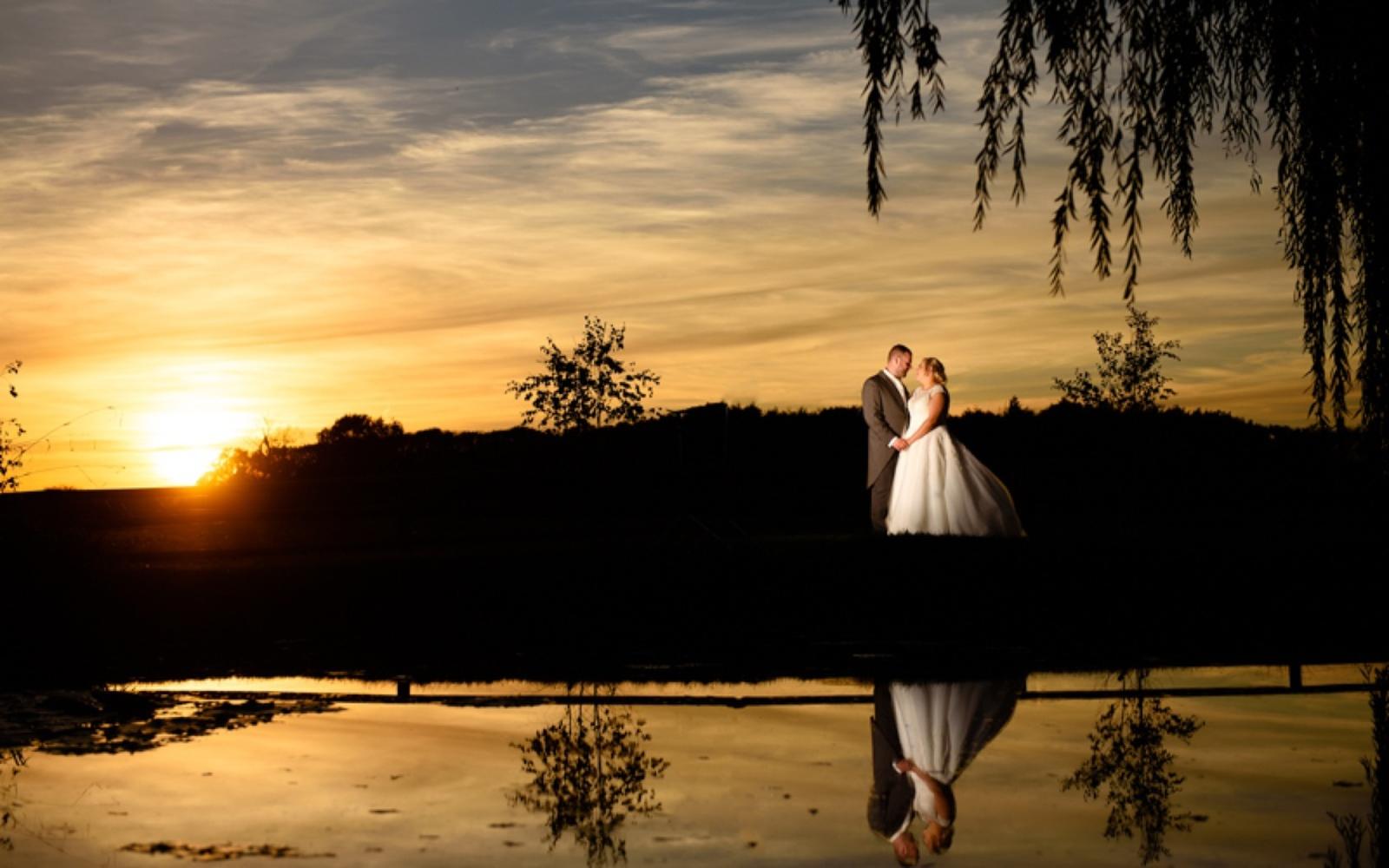 Steffen Milsom Photography Real Wedding Photographer Wiltshire Caswell House Oxfordshire sunset image