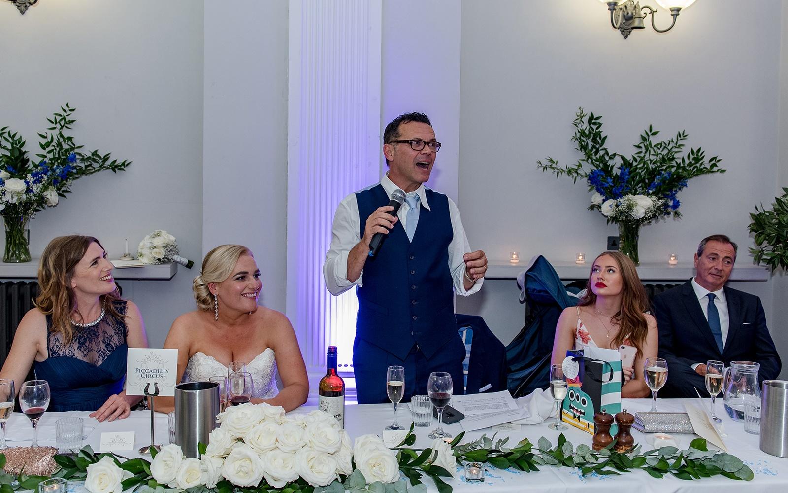 Real Wedding Capture Every Moment Cirencester photography duo wedding photographer grooms speech