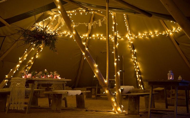 Orchard a Munsley tipi marquee wedding venue Herefordshire