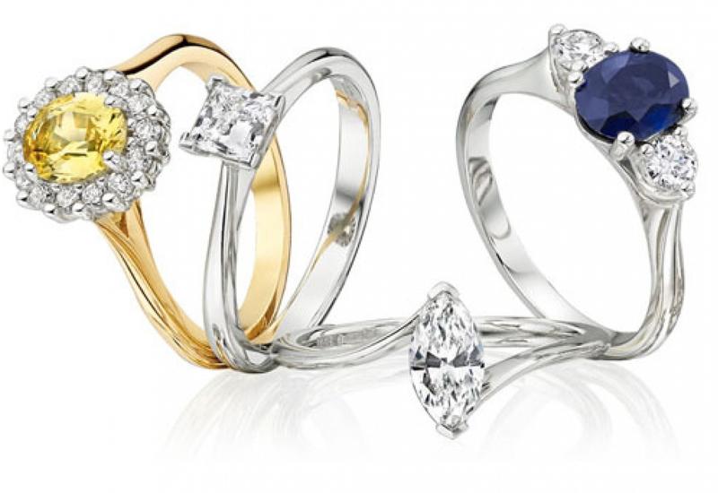 Whitewed Directory Approved wedding jeweller Ingle & Rhode Marylebone London yellow sapphire white gold ring