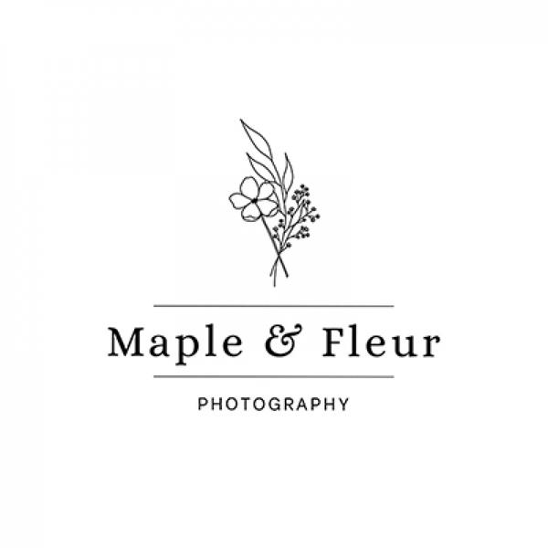 Maple and Fleur Photography Bath Wedding Photographer Logo