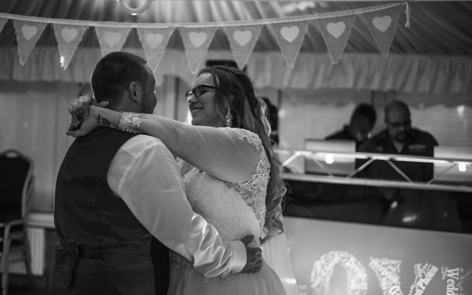 Real Wedding Whitewed Directory approved photographer Strike A Pose Photography Grasmere House Hotel Salisbury bride groom first dance