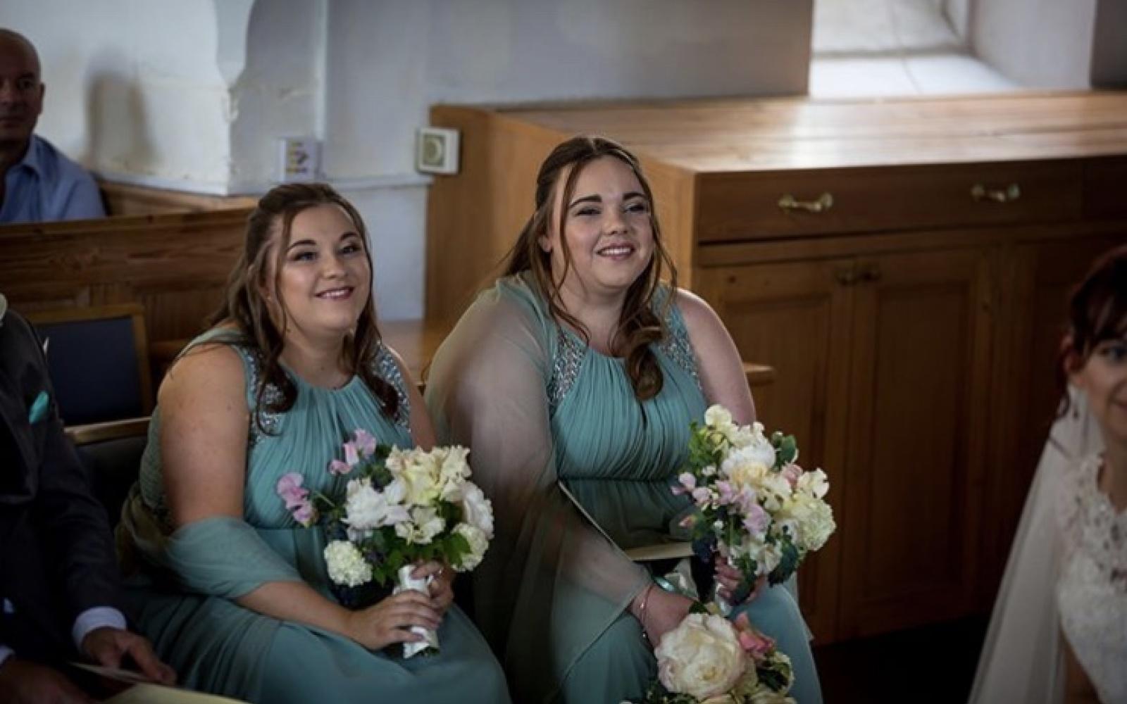 Real Wedding Georgia Powell Hair Makeup Artist Wedding Whitewed Directory Approved Bride Prince Hill House Worton Devizes Wiltshire Bridesmaids Church Service