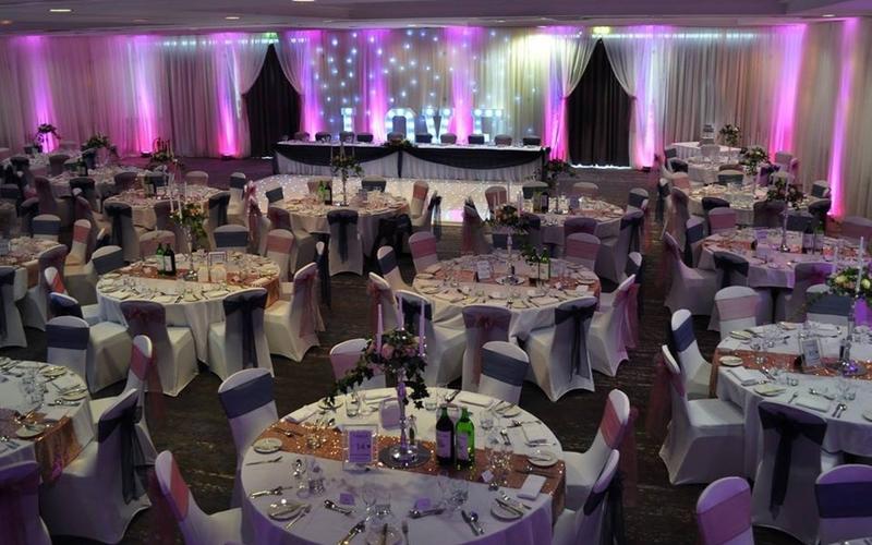 Venues Covered Whitewed approved venue stylist decorative hire decoration wedding event Swindon Wiltshire DoubleTree by Hilton Swindon drapes