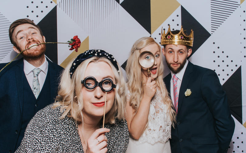 The Flash Fox wedding party luxury photo booth beauty dish Trowbridge Wiltshire
