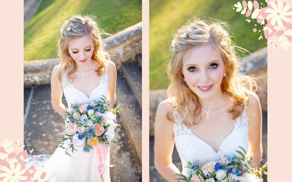 Real Wedding Whitewed approved hair makeup artist Rachel Neate Gritlteton House Wiltshire