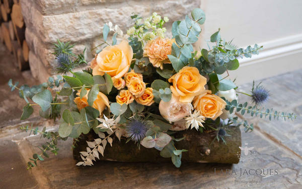 Posey Rose Florist Real Wedding Hare & Hounds Tetbury whimsical natural flowers