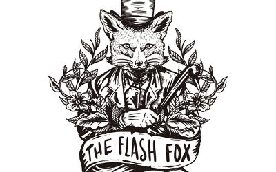 The Flash Fox Logo Whitewed