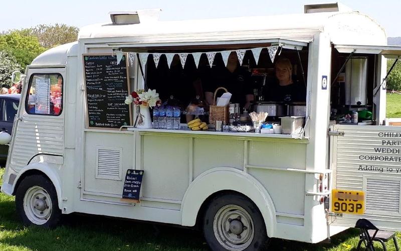 Carolines Little Kitchen external wedding caterer crepes desserts coffee Citroen H Van Whitewed Directory approved Marlborough Wiltshire Gloucestershire Berkshire Oxfordshire