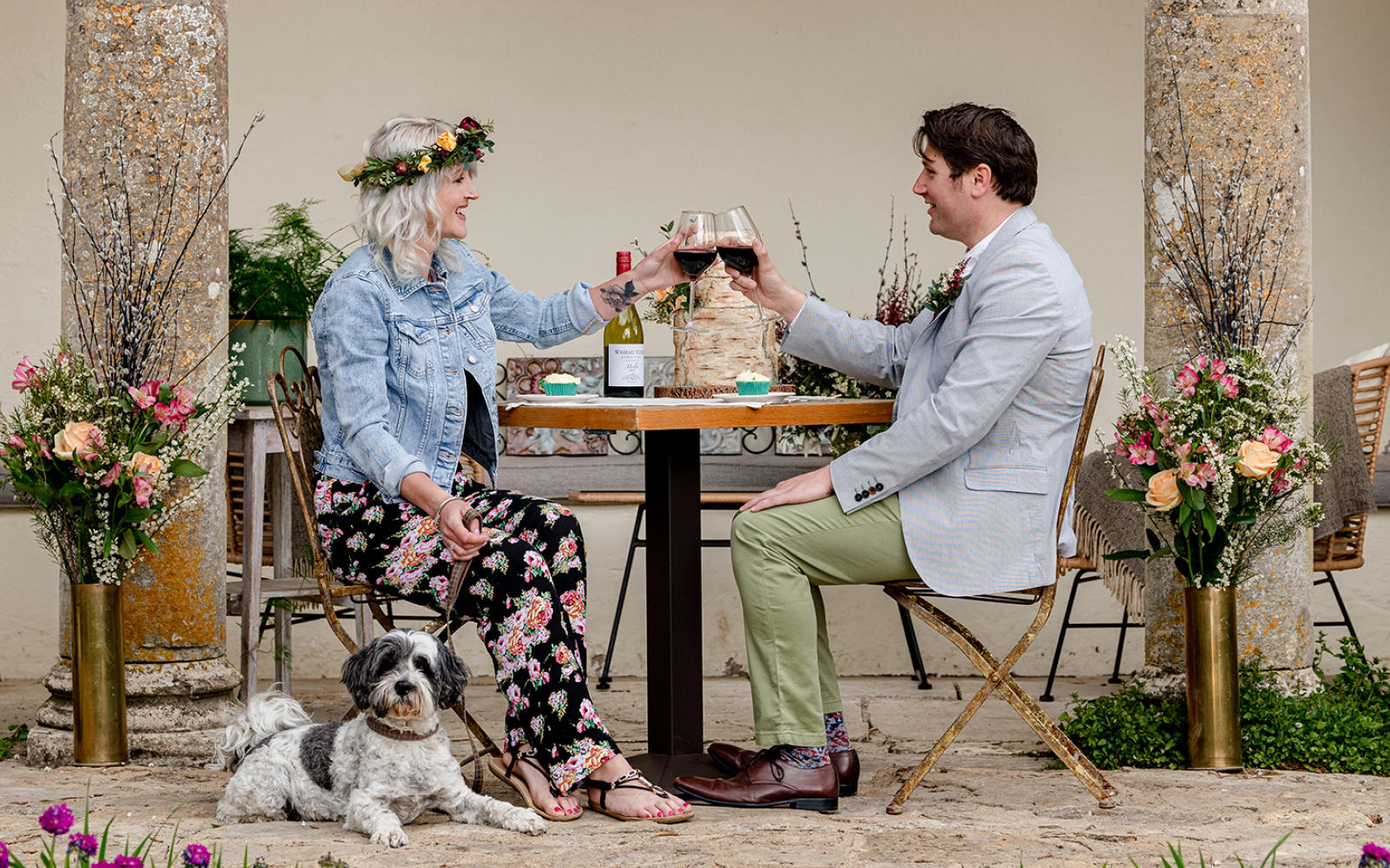 Styled Engagement Shoot at Barnsley House