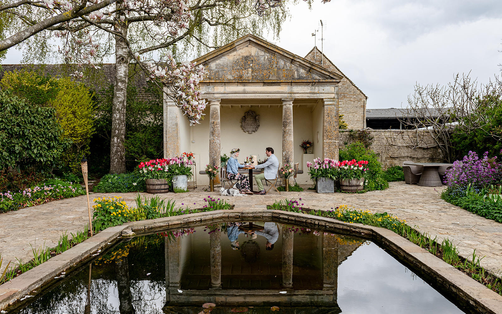 Styled Engagement Shoot at Barnsley House