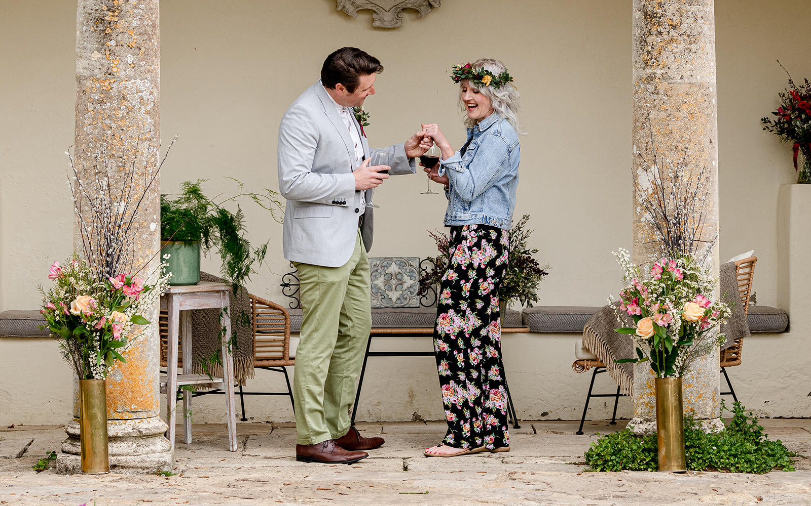 Styled Engagement Shoot at Barnsley House