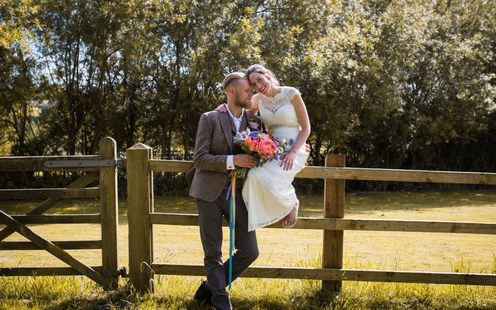 Real Wedding: Amy & Andzik at their family home