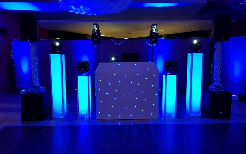 Disco Superstars Whitewed Directory approved bespoke professional full time mobile wedding DJ Swindon Wiltshire venue playlist online sound lighting uplighters  HD projected static animated monograms