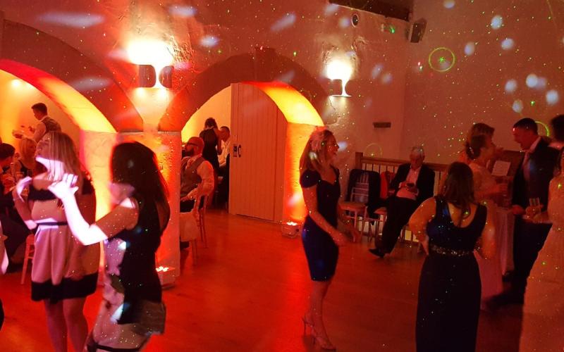 Disco Superstars Whitewed Directory approved bespoke professional full time mobile wedding DJ Swindon Wiltshire venue playlist online sound lighting uplighters  HD projected static animated monograms dancing partying