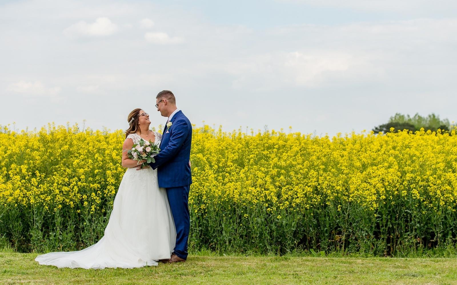 Capture Every Moment wedding photography duo from Cirencester reportage and traditional photographers Lapstone Barn Chipping Campden Cotswolds venue rapeseed 