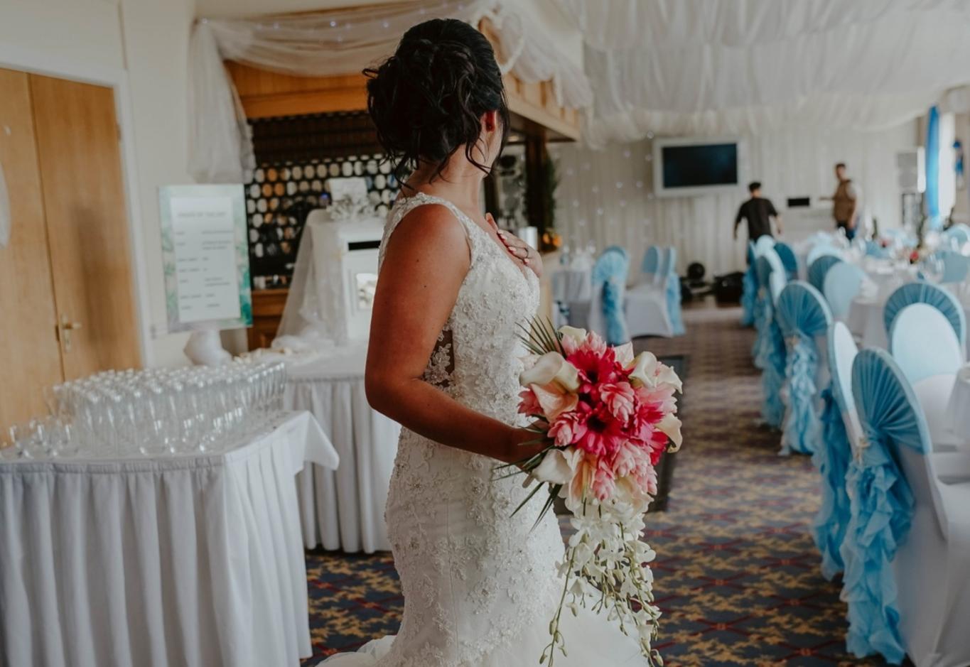 Wrag Barn Golf and Country Club wedding venue Highworth Swindon Wiltshire fully licensed for civil ceremonies beach themed wedding reception party Joanna Brooks Photography