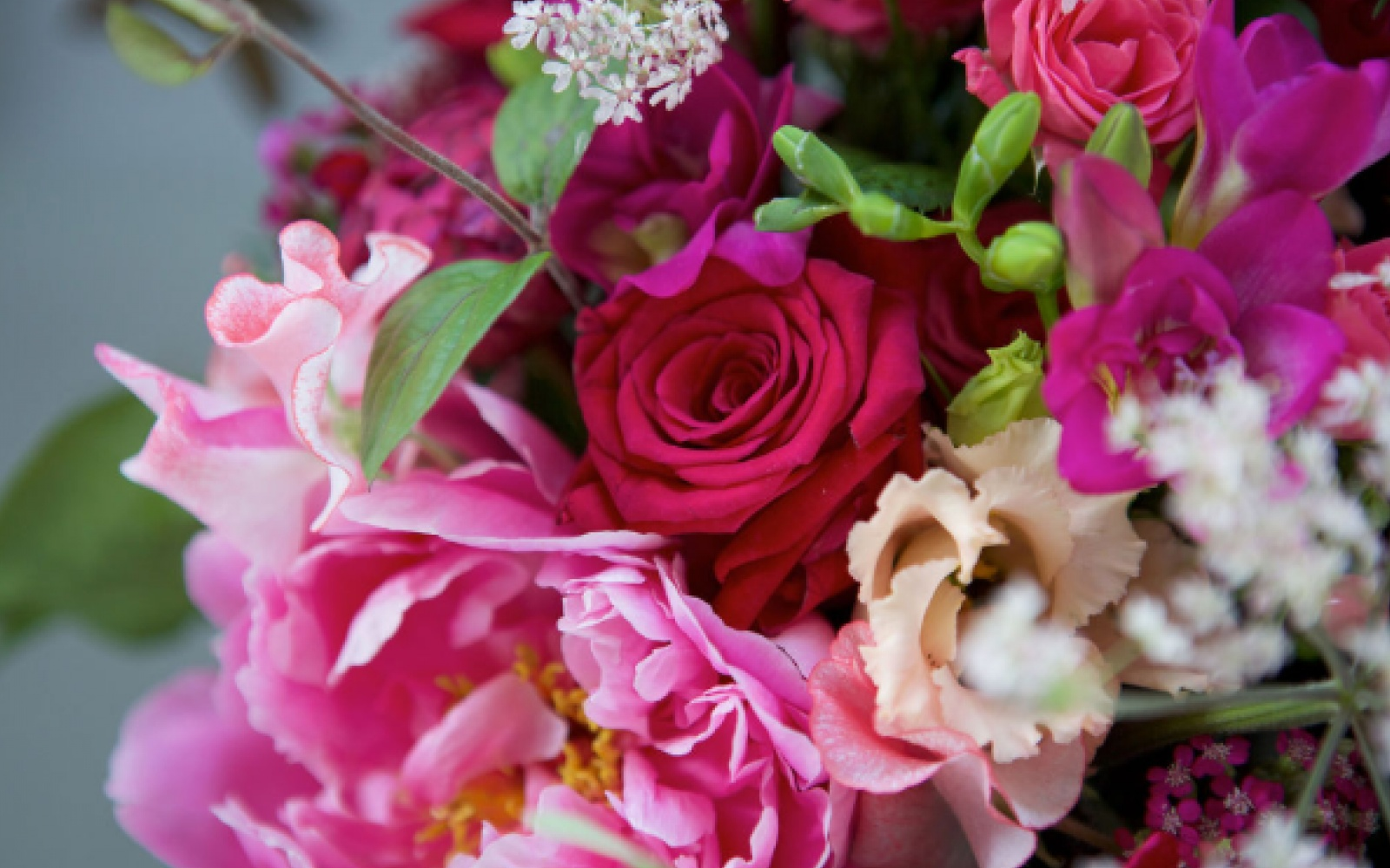 Hibiscus and Hodge Devizes Wiltshire florist Real Wedding marquee Seend Cleeve deep pink roses and peonies 