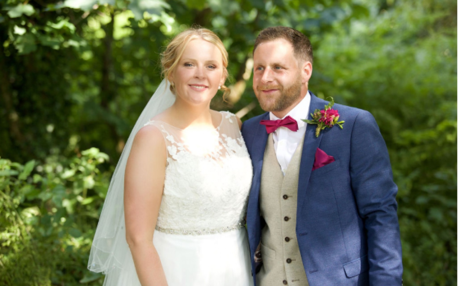 Hibiscus and Hodge Devizes Wiltshire florist Real Wedding marquee Seend Cleeve newly wed groom bow tie