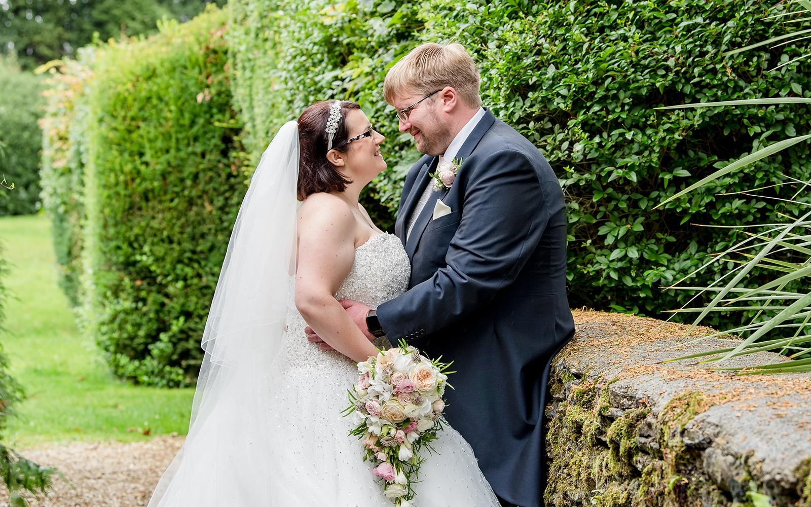 Capture Every Moment Real Wedding Photography Photographer duo Cirencester Hare and Hound Tetbury waterfall bridal bouquet
