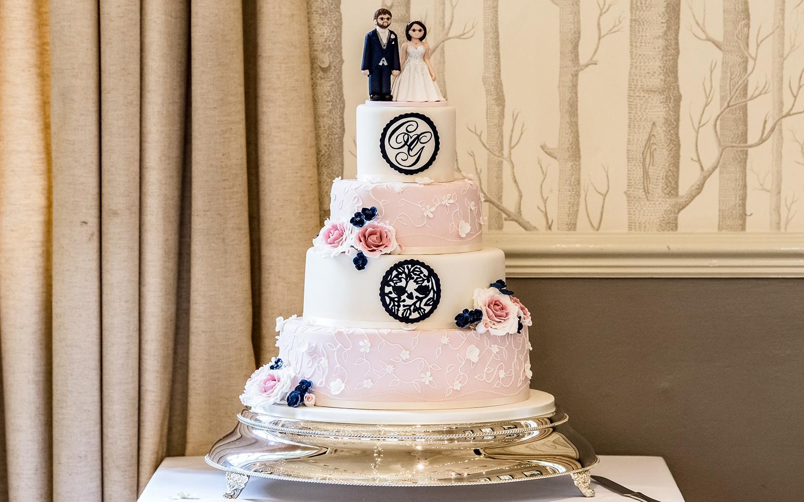 Capture Every Moment Real Wedding Photography Photographer duo Cirencester Hare and Hound Tetbury wedding cake