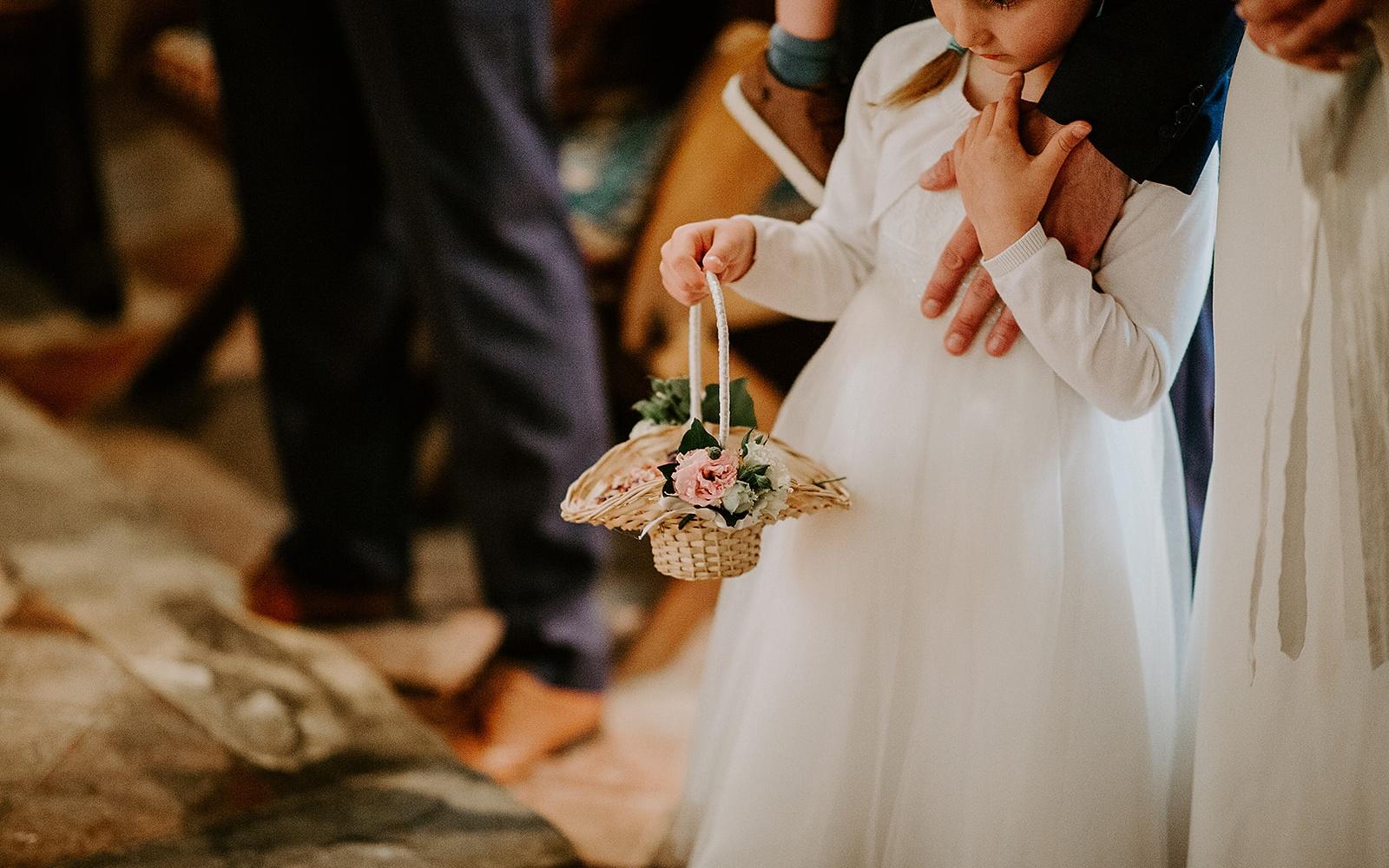 Real wedding Corky and Prince flowers florist stylist Gloucestershire Jenner's Barn Fairford Barn reception flower girl 