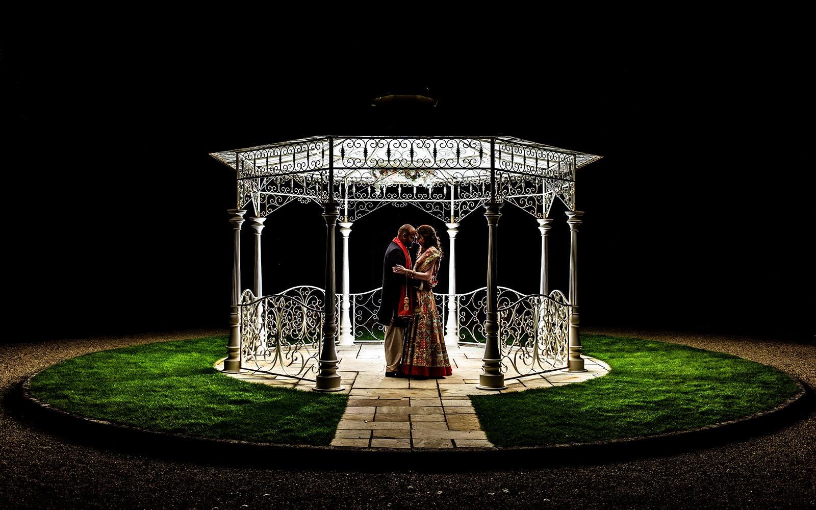 Capture Every Moment Real Wedding Manor by the Lake Cotswolds Traditional Hindu Night time