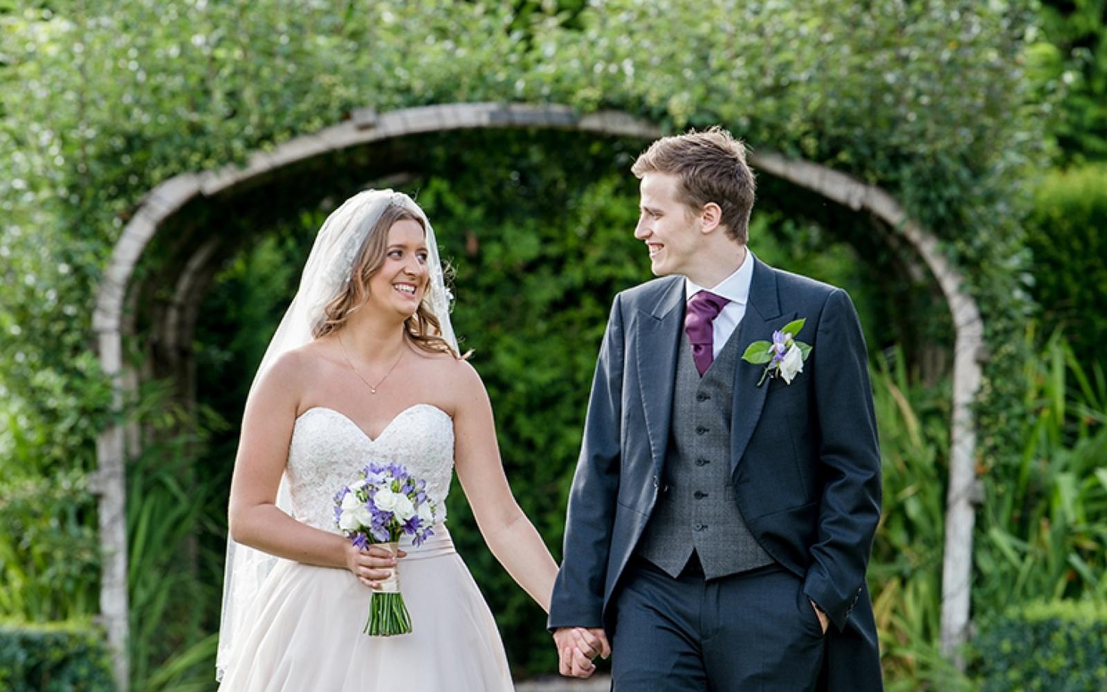 Real Wedding from Whitewed Directory approved wedding photographer duo of Cirencester Capture Every Moment intimate wedding at Whatley Manor Wiltshire bride and groom