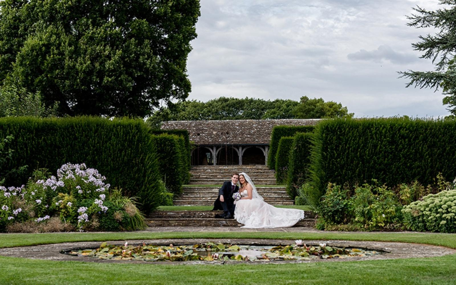 Real Wedding from Whitewed Directory approved wedding photographer duo of Cirencester Capture Every Moment intimate wedding at Whatley Manor Wiltshire gardens