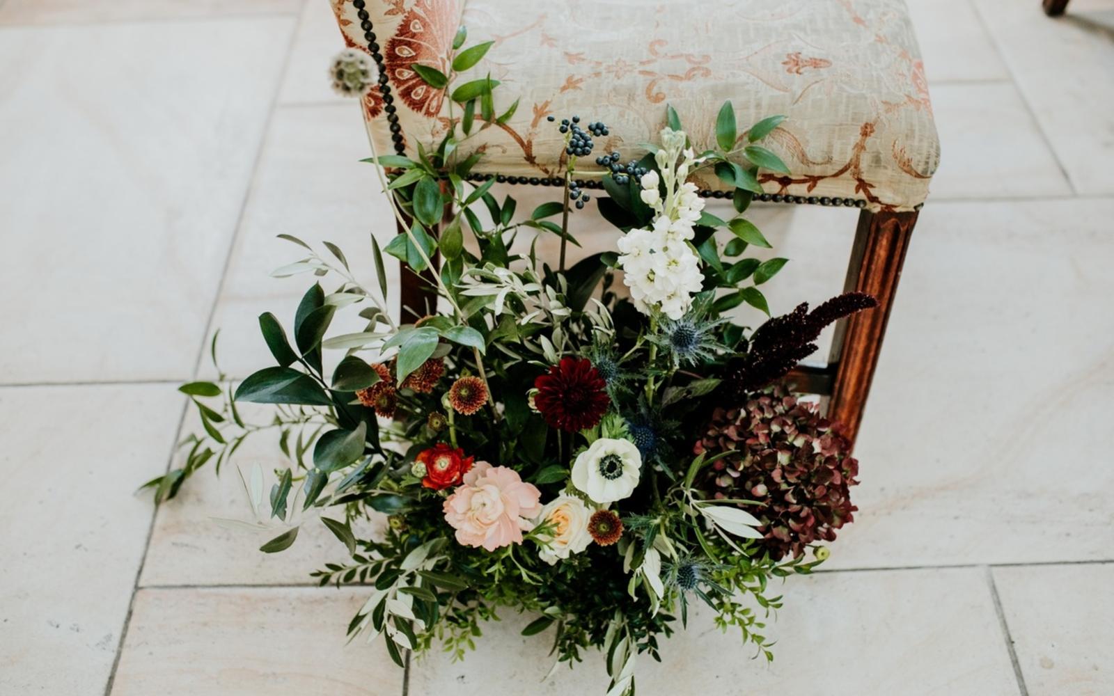 Hibiscus & Hodge Flowers real wedding florist Wiltshire Leigh Park Hotel Bradford-on-Avon rustic flowers
