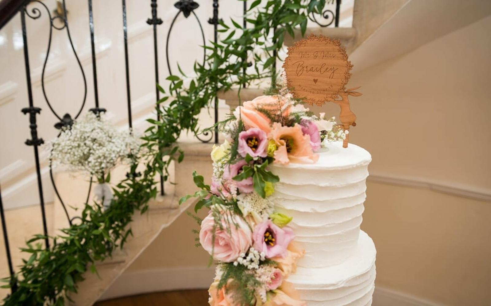 Kimmi's Cakes real wedding cake designer Swindon Eastington Park Gloucester buttercream