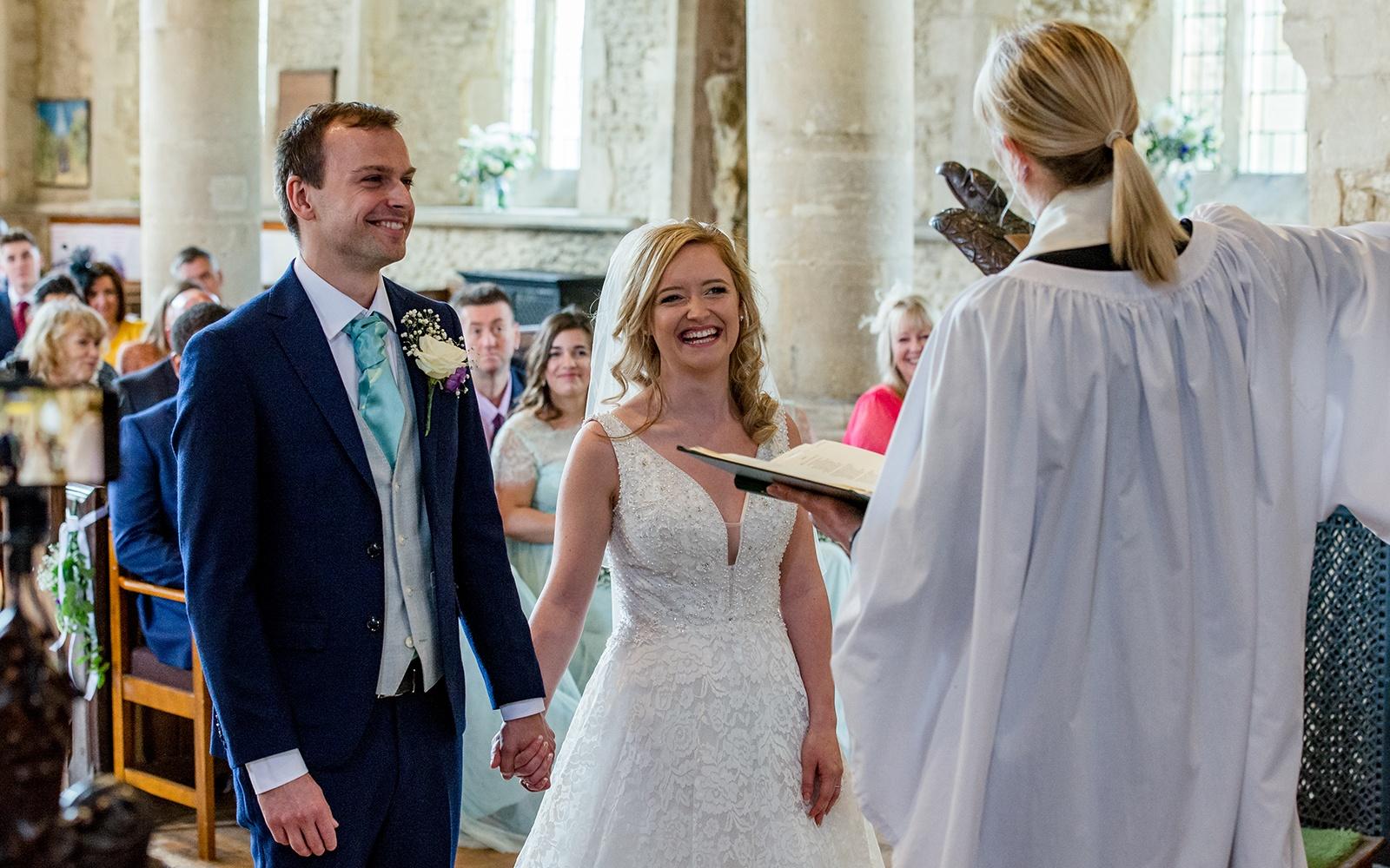 Capture Every Moment real wedding photography duo photographer Cirencester  Church of St Mary The Virgin Bampton Spittleborough Farm Wiltshire church ceremony 
