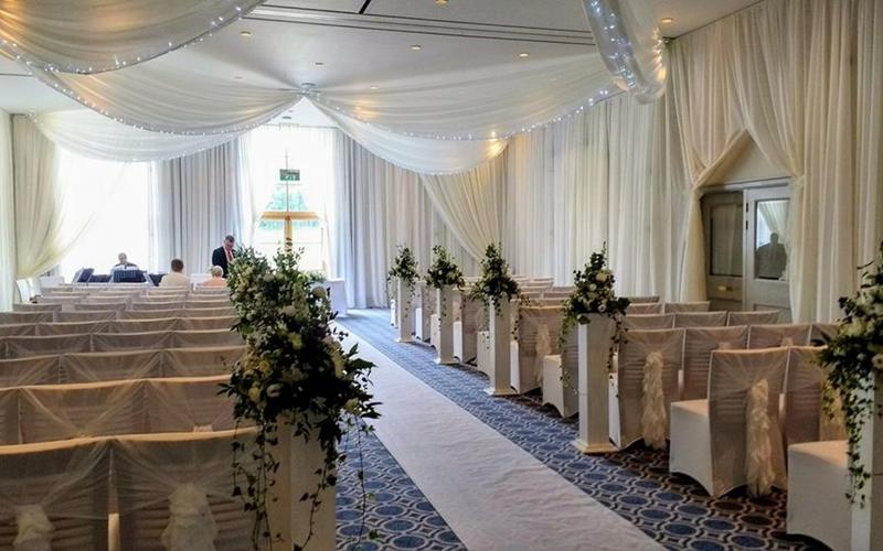 Venues Covered Whitewed approved venue stylist decorative hire decoration wedding event Swindon Wiltshire Bowood drapes