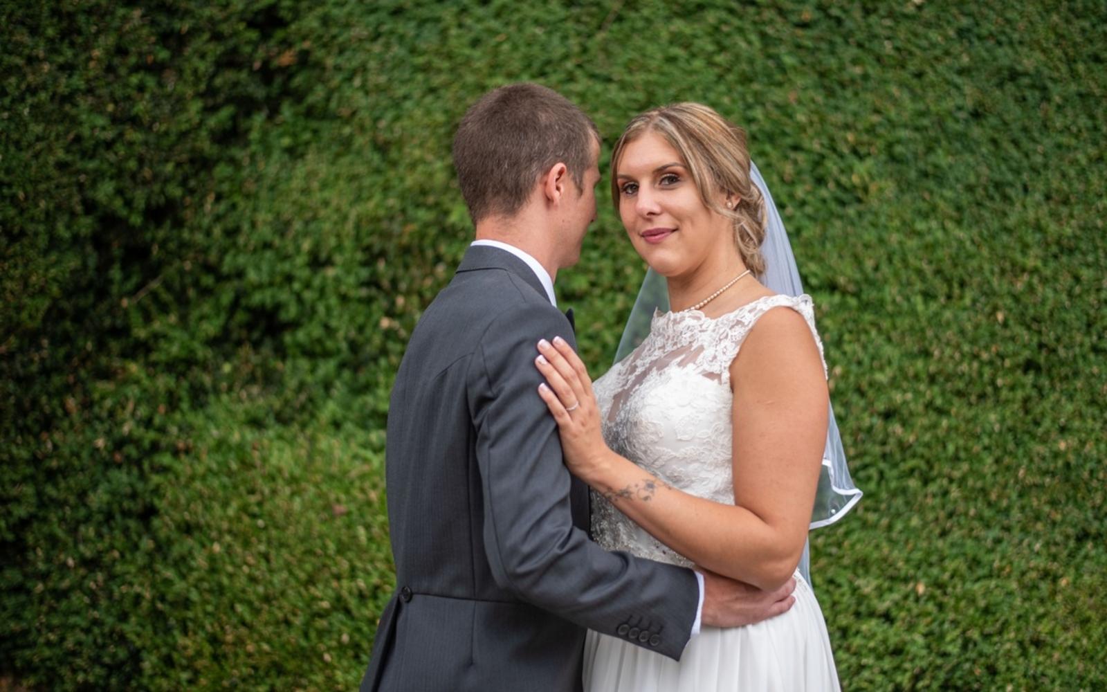 Strike A Pose Photography Real Wedding Photography Wiltshire The Farmhouse Inn in Southwick bridal gown