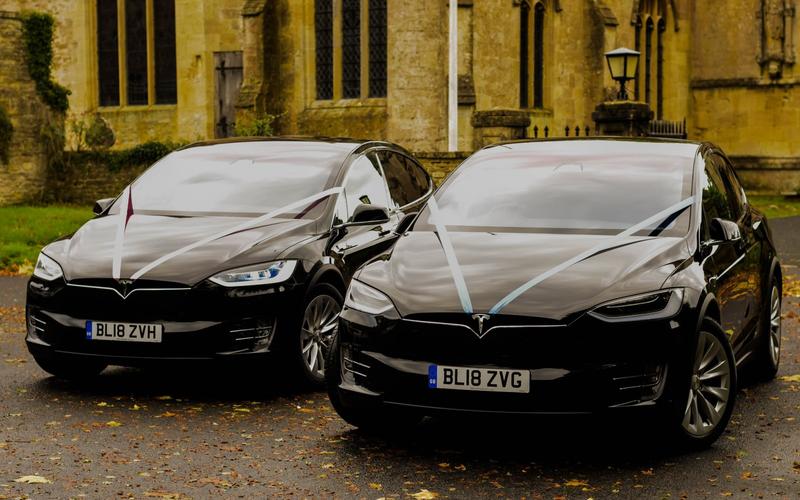 Executive E Cars Whitewed approved transport electric Tesla weddings private hire special events Corsham Wiltshire Ribbons