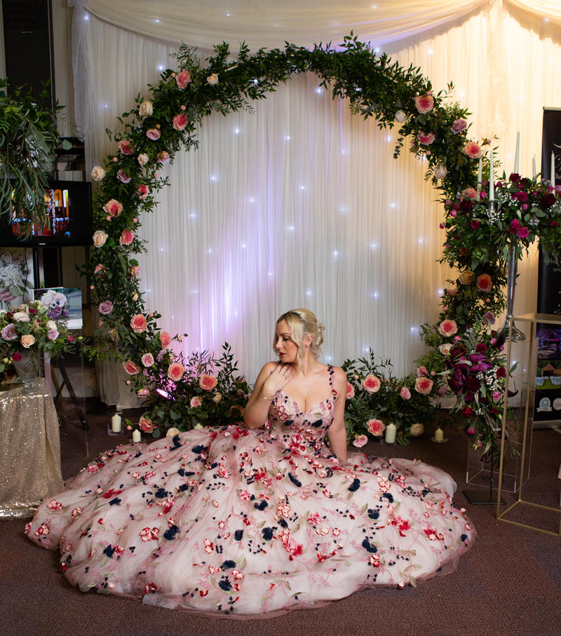From the professionals blog on What's new to the wedding market in 2019 florist The Floral Studio and Photographer Copper and Blossom Wiltshire bridal gown