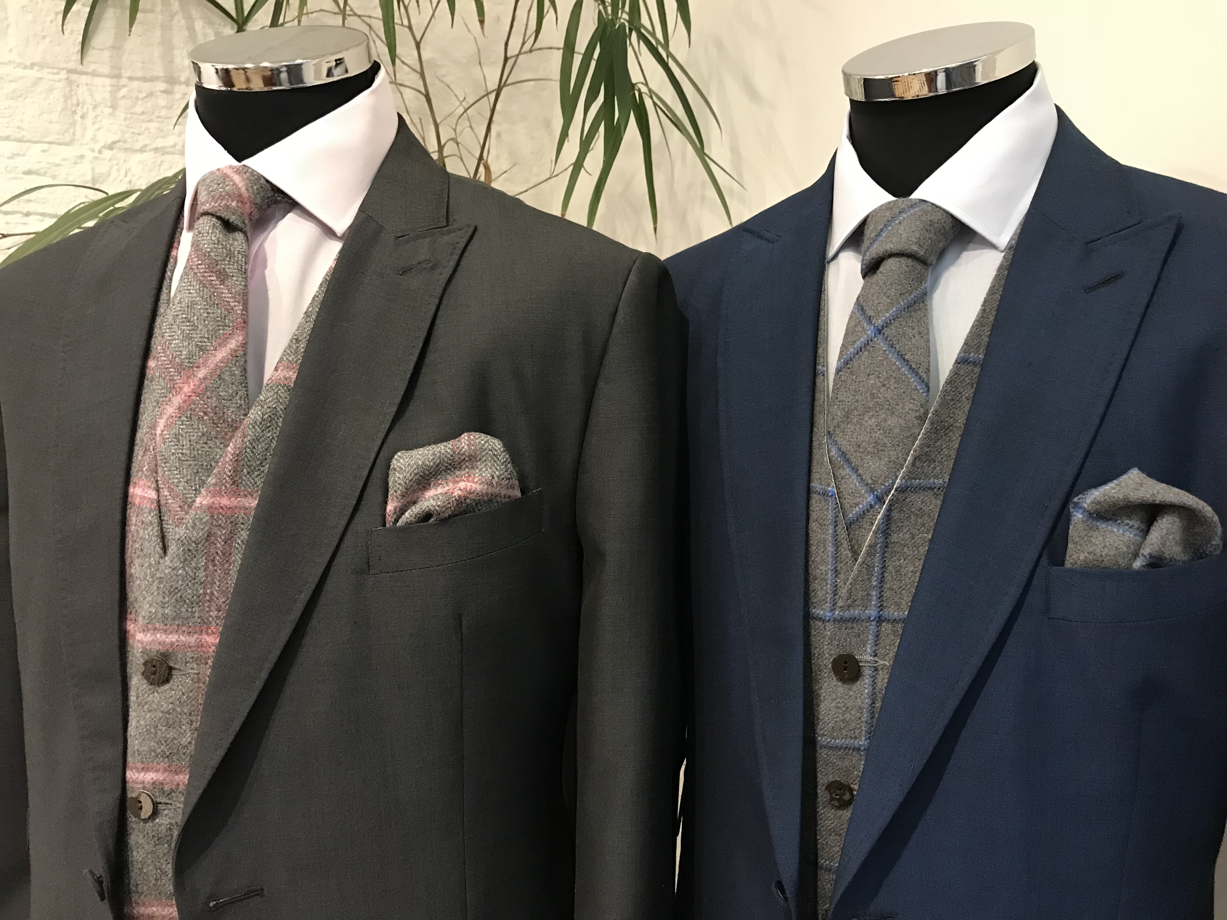 Whitewed Directory from the professionals blog Groomswear trends Tuxedo Junction Gloucester Cirencester Garry Andrew Suit Hire Swindon tweed waistcoat and tie