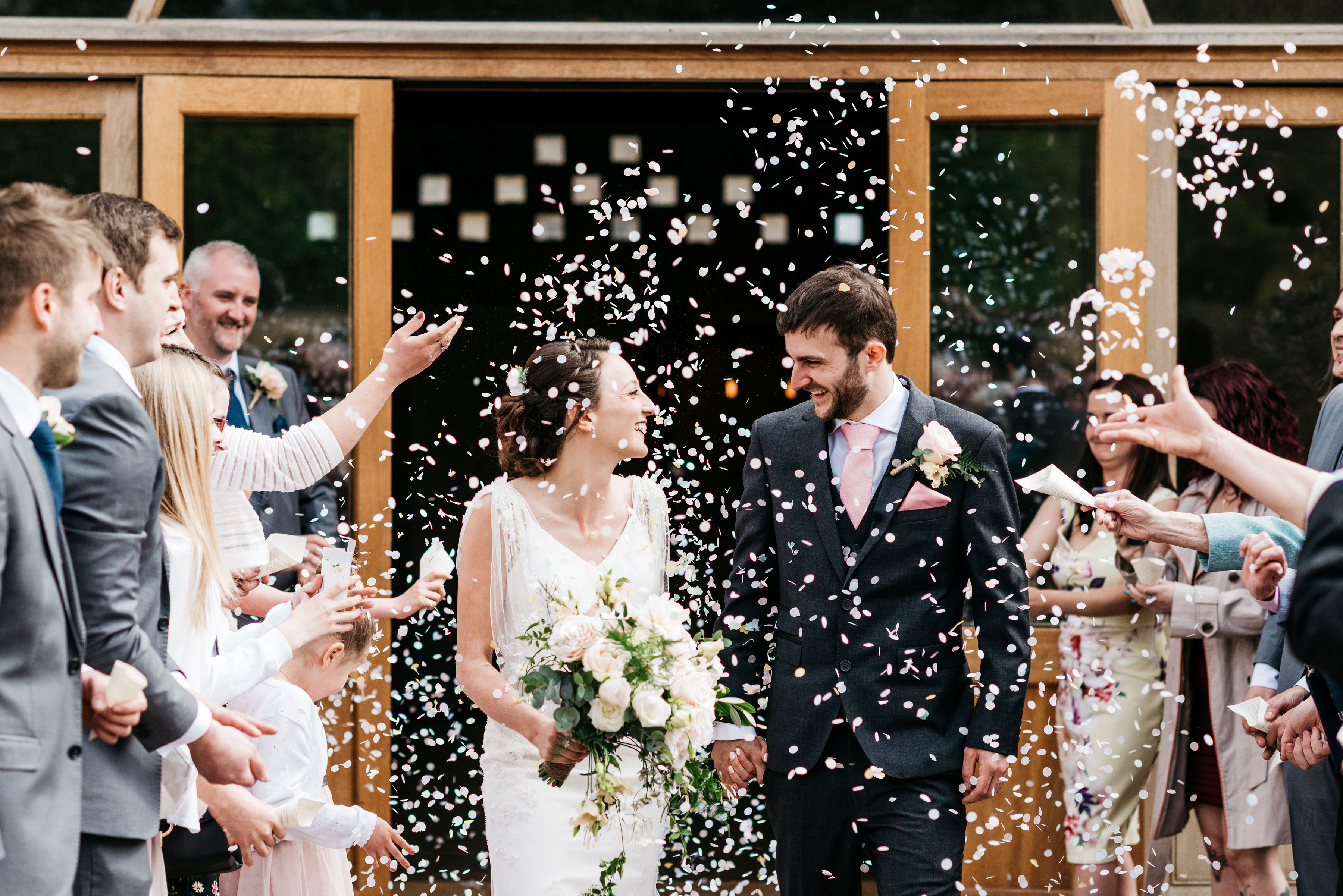 Whitewed Directory from the professionals blog celebrant-led ceremonials Ana Kelly celebrant Wiltshire Oxleaze Barn Cotswold confetti photograph just married 