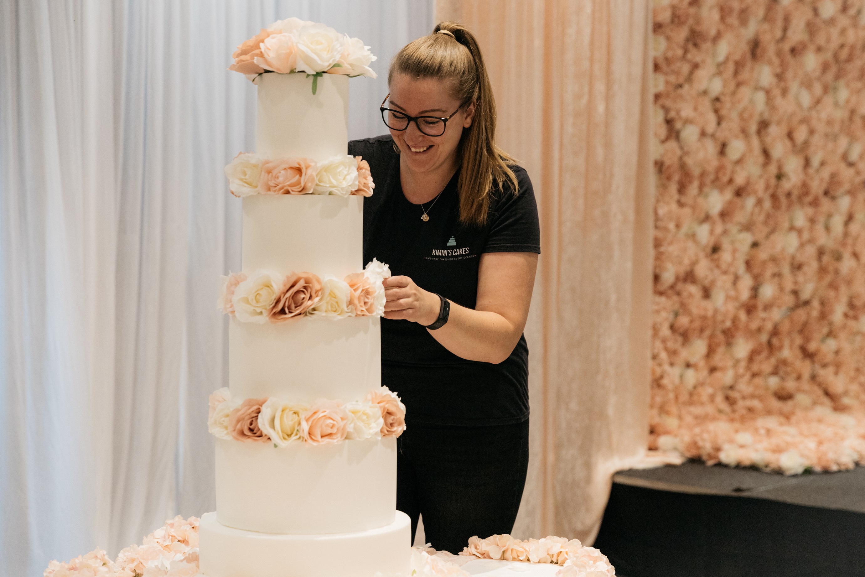 December supplier of the month cake maker and designer Kimmi's Cakes Swindon Wiltshire delicious homemade fresh locally sourced ingredients 27 flavours dietary requirements catered for five tier large cake